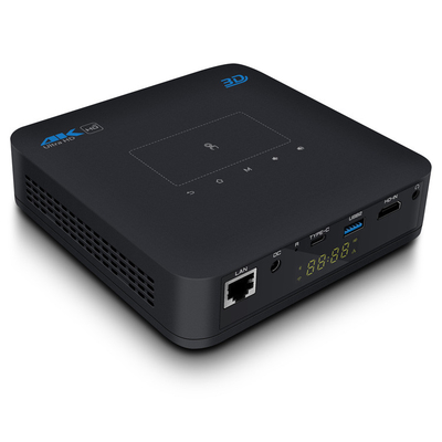 300 Lumen HDMI gaben elektrischen Fokus Android 9,0 BTs 4,2 Projektor DLPs intelligente ein