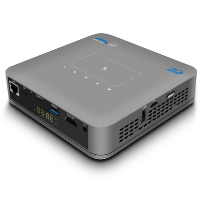 300 Lumen HDMI gaben elektrischen Fokus Android 9,0 BTs 4,2 Projektor DLPs intelligente ein