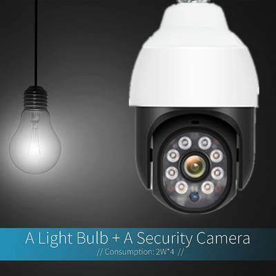 360 Lampe PTZ des Grad-E27 LED farbenreiche 1080P WiFi Glühlampe-Kamera IP-Kamera-