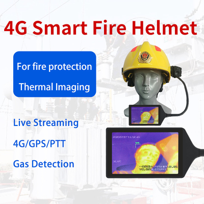 Feuerwehrmann-Live Video Safety Helmet Camera-Schutzhelm-Kamera-Berg-Gasdetektion