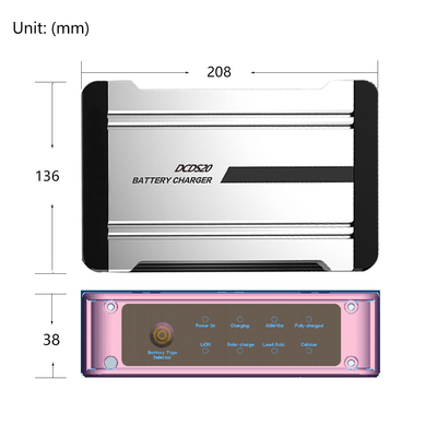 Intelligenter multi Zweck-Autobatterie-Ladegerät-Unterstützungs-DC-Input und Solarinput