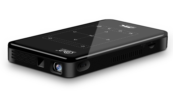 Tragbarer Mini-Videoprojektor mit 65 Lumen, HDMI/USB/AV/VGA-Eingang, Nettogewicht 206 g