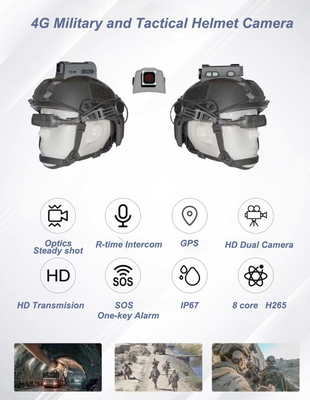 IP67 wasserdichte Hard Hat Kamera bietet Multi-Winkel-Echtzeit-Dynamische Videos