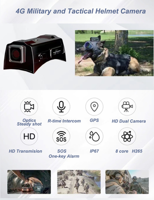 3G 4G Wi-Fi GPS Mini Smart Helmet Kamera eingebaut 4000mAh Batterie für Videoaufnahme