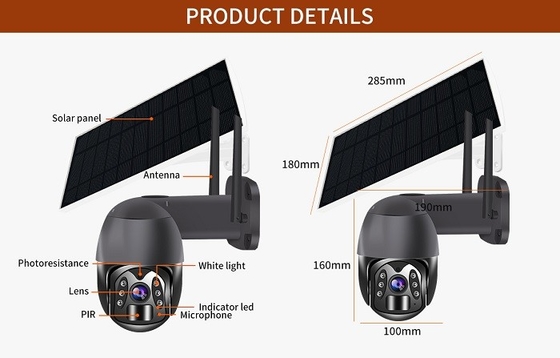 Mini 4G Smart Home Kamera Online-Sicherheitskamera Solarladung eingebaut in Lithiumbatterie