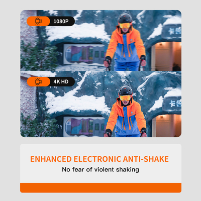 WIFI Echtzeit-Aufnahme-Skihelm-Kamera eingebaut in 1600 MAH austauschbare Batterie