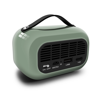 Green DLP Smart Projector 65 Lumens Android 9.0 4K eingebaut in 5000MA Batterie