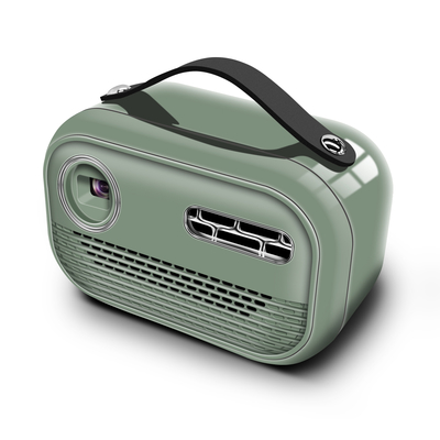 Green DLP Smart Projector 65 Lumens Android 9.0 4K eingebaut in 5000MA Batterie