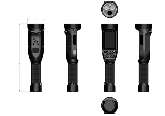 Android 12.0 Taschenlampen-Kamera-Recorder mit 2,4 Zoll Touchscreen