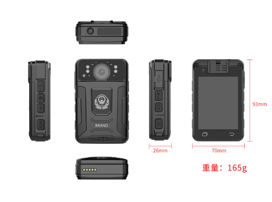 Max-Pixel 33 Mega-Pixel Einzel-Wearable Video-Recorder Schwarz Farbe für professionelle Video-Aufnahme