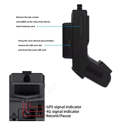 Fahrzeug-DVR-AI-Dashcam mit ADAS DMS 4G GPS WIFI Flottenmanagementlösung