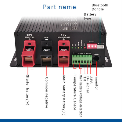 Wasserdichtes Gleichstrom-Batterieladegerät Bluetooth-kompatibel 12V Solar MPPT Technologie CE ROHS FCC zertifiziert