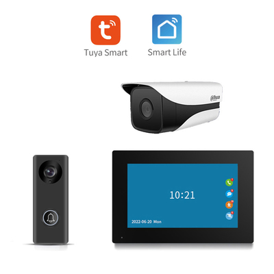 166° Blickwinkel All Schwarz/Silber WIFI Video Türglocke 8 Monat Stand von H.264 codiertes Format