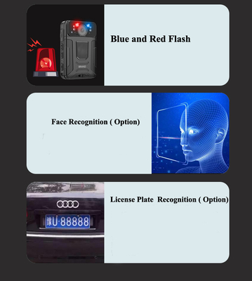 4G LTE KI Gesichtserkennung Bodycam Menschliche Kamera SOS Alarm 2 Way Talk