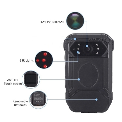 4G-Polizei-Wearable HD-Körperkamera Sicherheitsbeamte persönliche DVR-Kamera