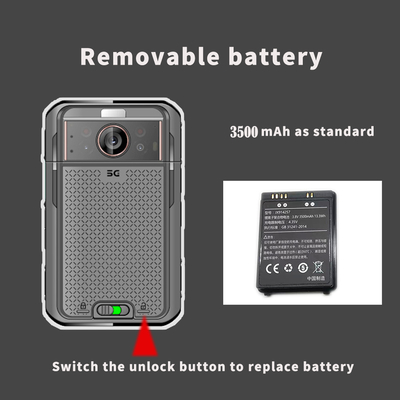 3.1-Zoll-LCD 5G-Körperkamera mit 3500mAh-Doppelbatterie EIS 4G 64GB RAM-ROM