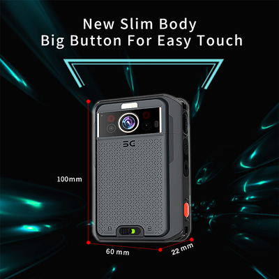 3.1-Zoll-LCD 5G-Körperkamera mit 3500mAh-Doppelbatterie EIS 4G 64GB RAM-ROM