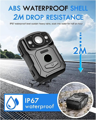 2 Zoll Bildschirm Polizeivideorekorder CMOS OV4689 Sensor für die Strafverfolgung