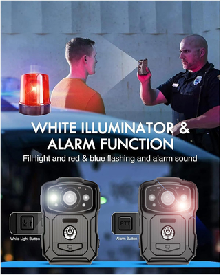 4K-Auflösung IP68 WLAN-Körperkameras H.264/H.265 Video-Codierung mit NFC und Android 10-System