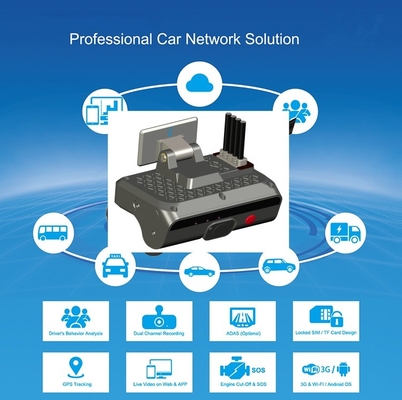 4G Dashboard Dual Camera AI ADAS DMS Fahrer Gesichtserkennung mit H.264/H.265 Video Komprimierung