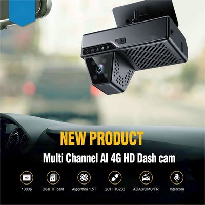 4G-Fahrzeug Black Box AI Dashcam ADAS DSM SOS GPS Advanced Driving Assistance System Flash 2GB DDR 4GB