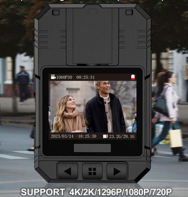 High Definition 4K Full HD Portable Bodycam Mini Cameras With 2 Inch Display And 2500 Mah Battery