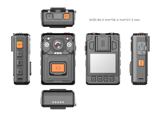 13-Megapixel-Bild und 4G-Modul Professionelle Polizei-Videorekorder für erhöhte Sicherheit