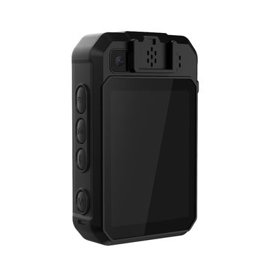4G WLAN Bodycam für Strafverfolgungsbehörden mit 2,4-Zoll-Touch-LCD, 2500 mAh Akku, SOS-Funktion, roten und blauen LEDs