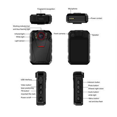 4G WLAN-Rechenschaftsrekorder 2,4 Zoll Touchscreen Android 8.1 System Batterie 2500 Mah SOS LED Rot und Blau LED