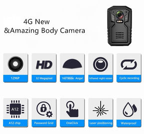 Taschen-Sicherheitsbeamte Body Camera 32GB/64GB/128G mit RTOS + Linux-duales System