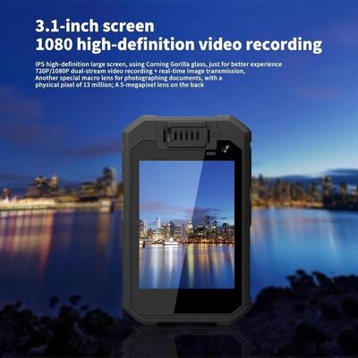 4G WLAN Audio Zwei-Wege-Gespräch GPS Live-Video Bodycam für Strafverfolgungsbehörden