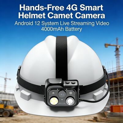 Sicherheitshelmkamera mit 1,9-mm-Festbrennweite und 8-Megapixel-Autofokus-Sekundärlinse für vielseitige Industrie und Bauwesen