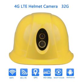 Kamera des Schutzhelm-IP67 wasserdichte tragbare 4G mit Antriebskraft der Echtzeitdaten-1080P