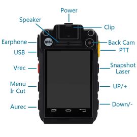 4G Android Police, das Tragen Videokörper-Pocketkamera-Nachtsicht für Zivilisten wenn