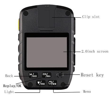 Cmos-Sensor Parlamentarier Videokamera 5,0 Mini-abgenutzte Kamera-drahtloser der Strafverfolgung 1080P der Polizei-4K