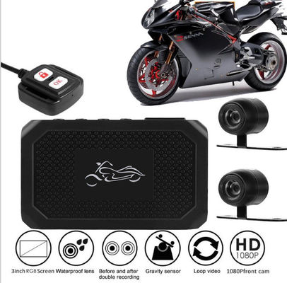 Volle Schleifen-Aufnahme HD AHD2053 AVI Motorcycle DVR Dual Camera