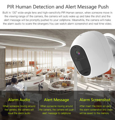Sensor IP66 6400mah 4G Wifi Überwachungskamera-1080P CMOS wasserdicht
