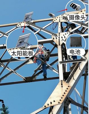 Gitter-Turm-intelligentes Überwachungskamera-Solarsystem 4G LTE 18000 Milliamperestunde langes Leben Funktion