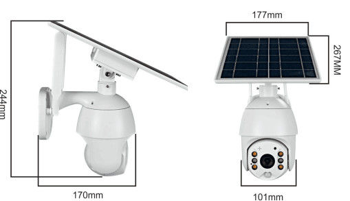 Solarbatterie-Überwachungskamera 1080P der kamera-4G stützt Wolken-Speicher