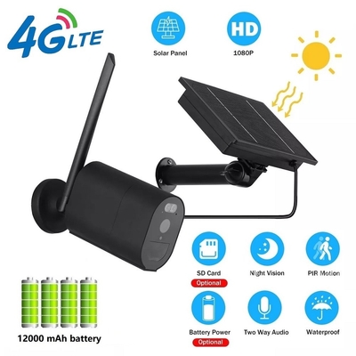 Überwachungskamera-PIR Alarms 3.6mm 12000MAH 4G Wifi Linsen-Hauben-Überwachungskamera