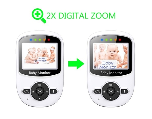 Drahtloser Baby-Monitor mit 2,4 Gigahertz 2,4 Zoll-Farbe-LCD-Anzeige mit Nachtsicht
