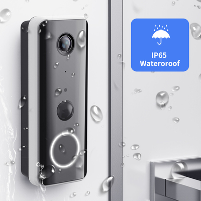 intelligente WIFI Videotürklingel-drahtlose Videowechselsprechanlage 1080P mit Batterie des Glockenspiel-5200mAh