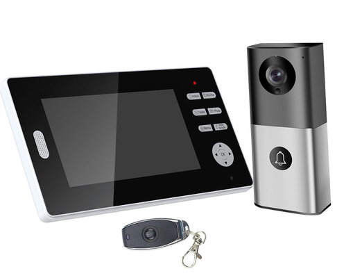 Stützwechselsprechanlage 2.4GHz drahtlose WIFI Videotürklingel-7inch HD LCD, die Foto macht