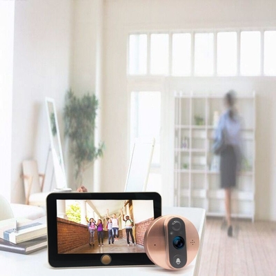 Batterie IR Guckloch 1080P WIFI-SCHNITT Videotürklingel-5000mAH automatischen Schalter
