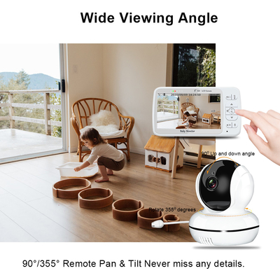 Direktübertragung 2,4 Gigahertz drahtloser Farbbildschirm-Unterstützungs-VOX Modus des Baby-Monitor-5 des Zoll-720P