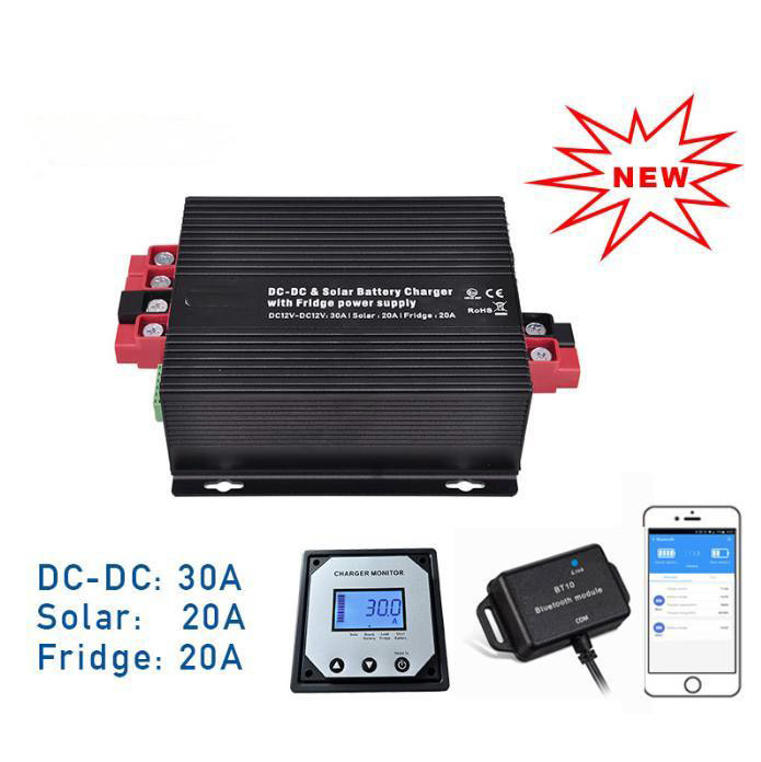 DC12V 30A Booster-Ladegerät Solar MPPT Controller Kühlschrank-Ladegerät für Wohnmobil Fahrzeug Auto-Yacht