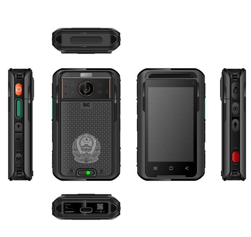 5G NR/SA Thermal Imaging Body Camera 4K HD 3500mah Doppelbatterie EIS 4G 64GB 3,1 Zoll LCD
