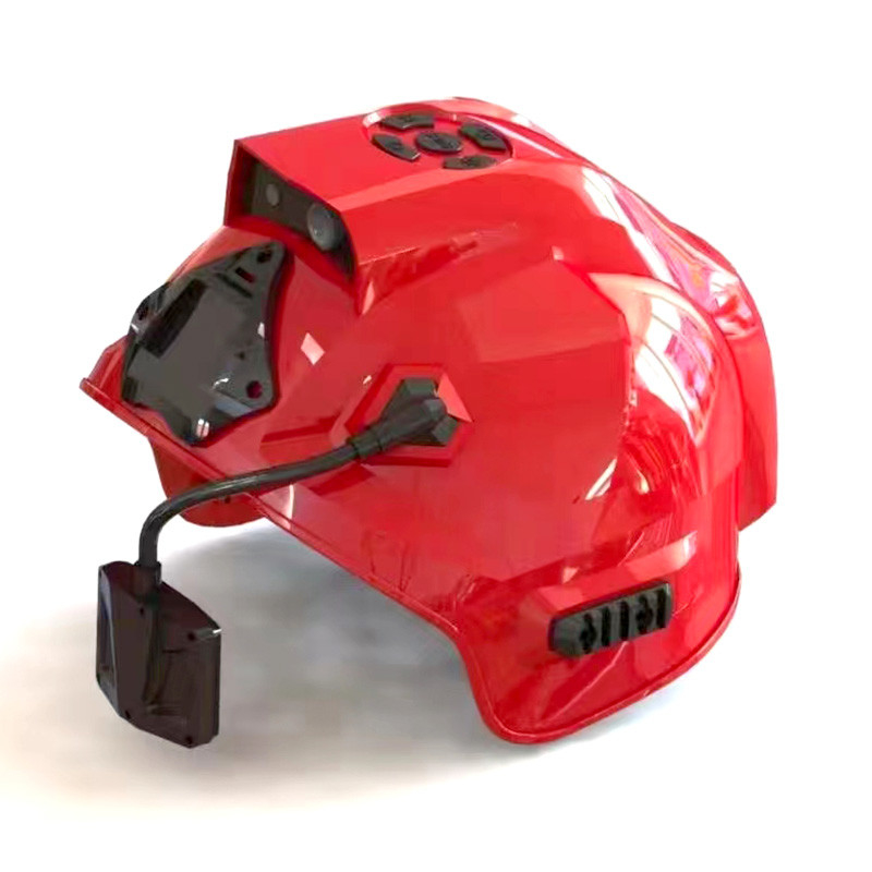 802.11b/g Protokoll Feuerwehrmann Rettungshelm Wärmebildsensor mit 64GB TF-Karte und Speicherkapazität