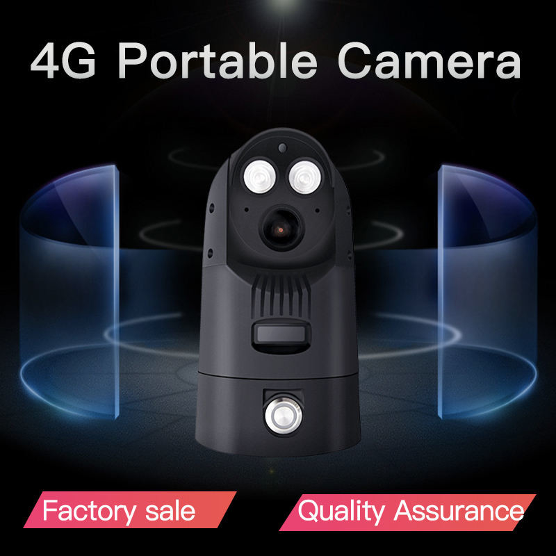 1080P Wifi 4G Fahrzeugsicherheitskamera mit Pan Tilt Zoom und eingebaute Batterie
