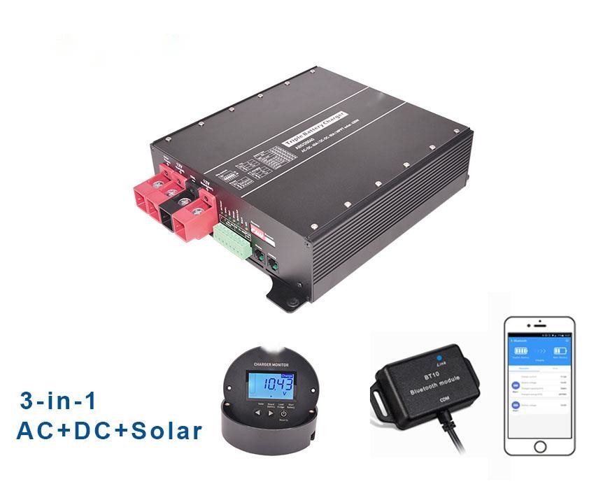 12V 30A Solar MPPT 250W 12V 20A Smart Batterie Ladegerät für RV Max-Strom 12A Zubehör Monitor MT-2 Temperatursensor
